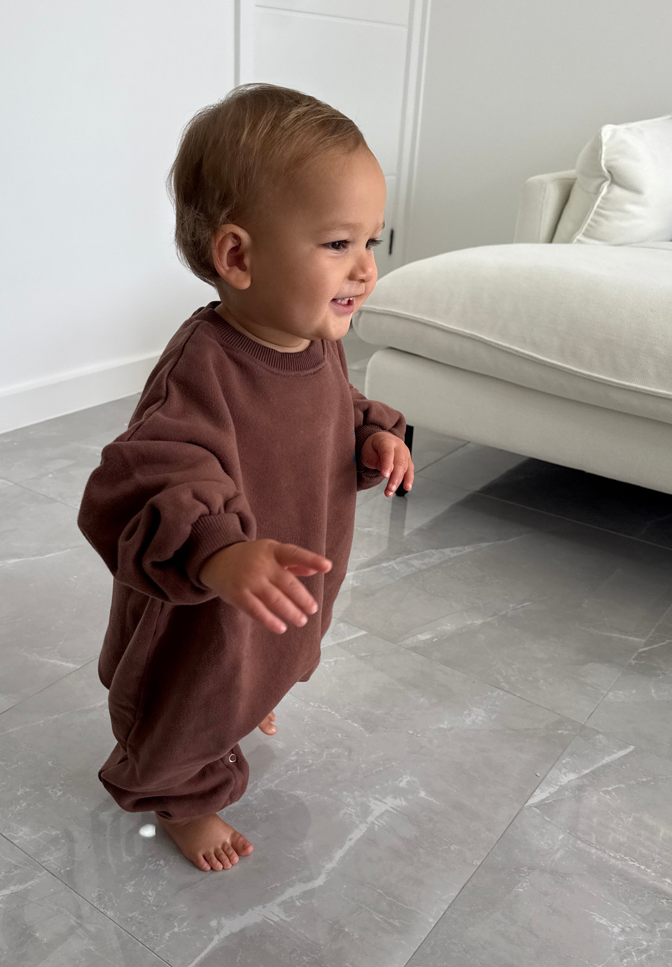Stay Cool Romper- Chocolate and Teal