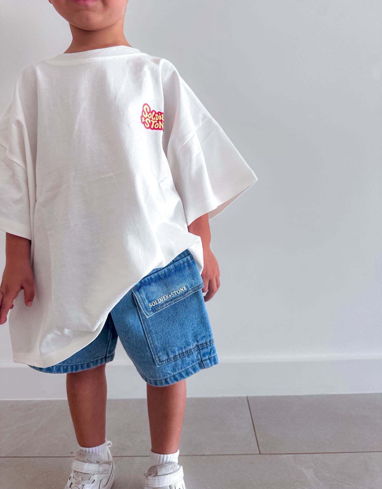 Denim Cargo Shorts