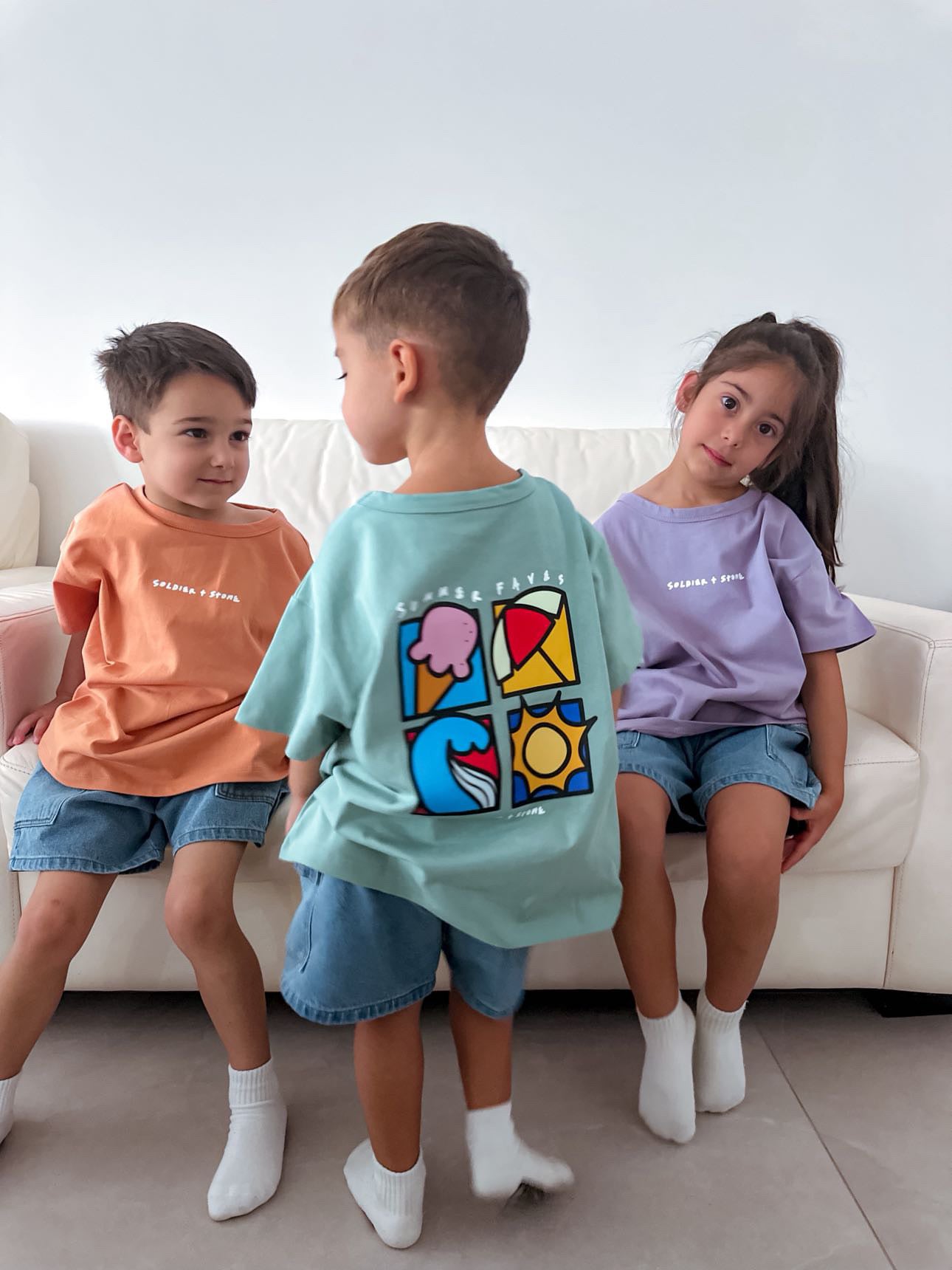 Summer Faves Tee- Pastel Green