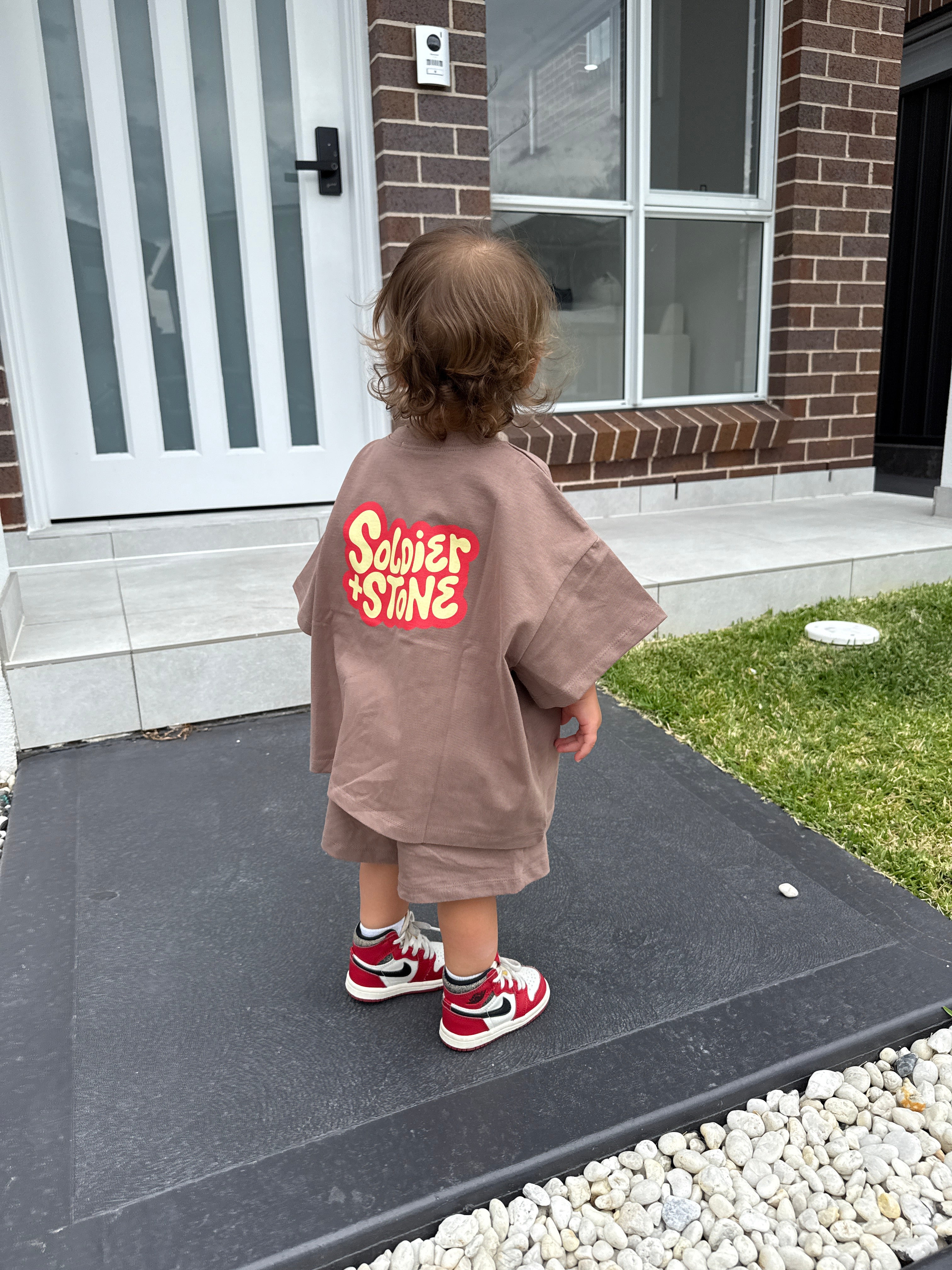 Retro Tee- Chocolate