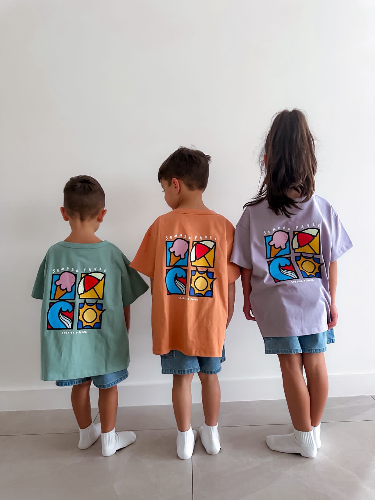 Summer Faves Tee- Pastel Green