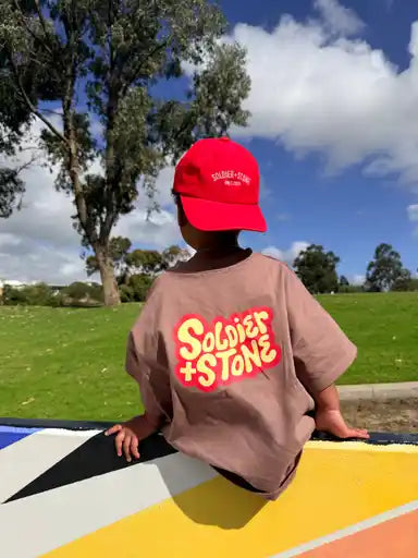 Retro Tee- Chocolate