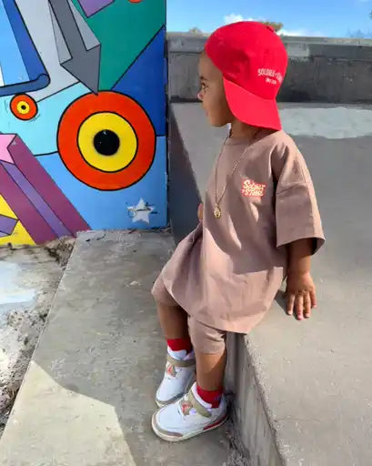 Retro Tee- Chocolate