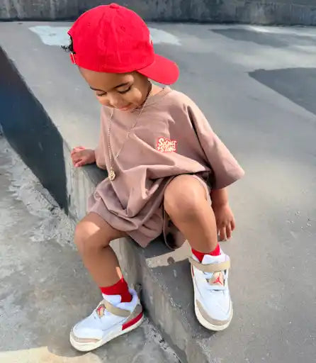 Retro Tee- Chocolate