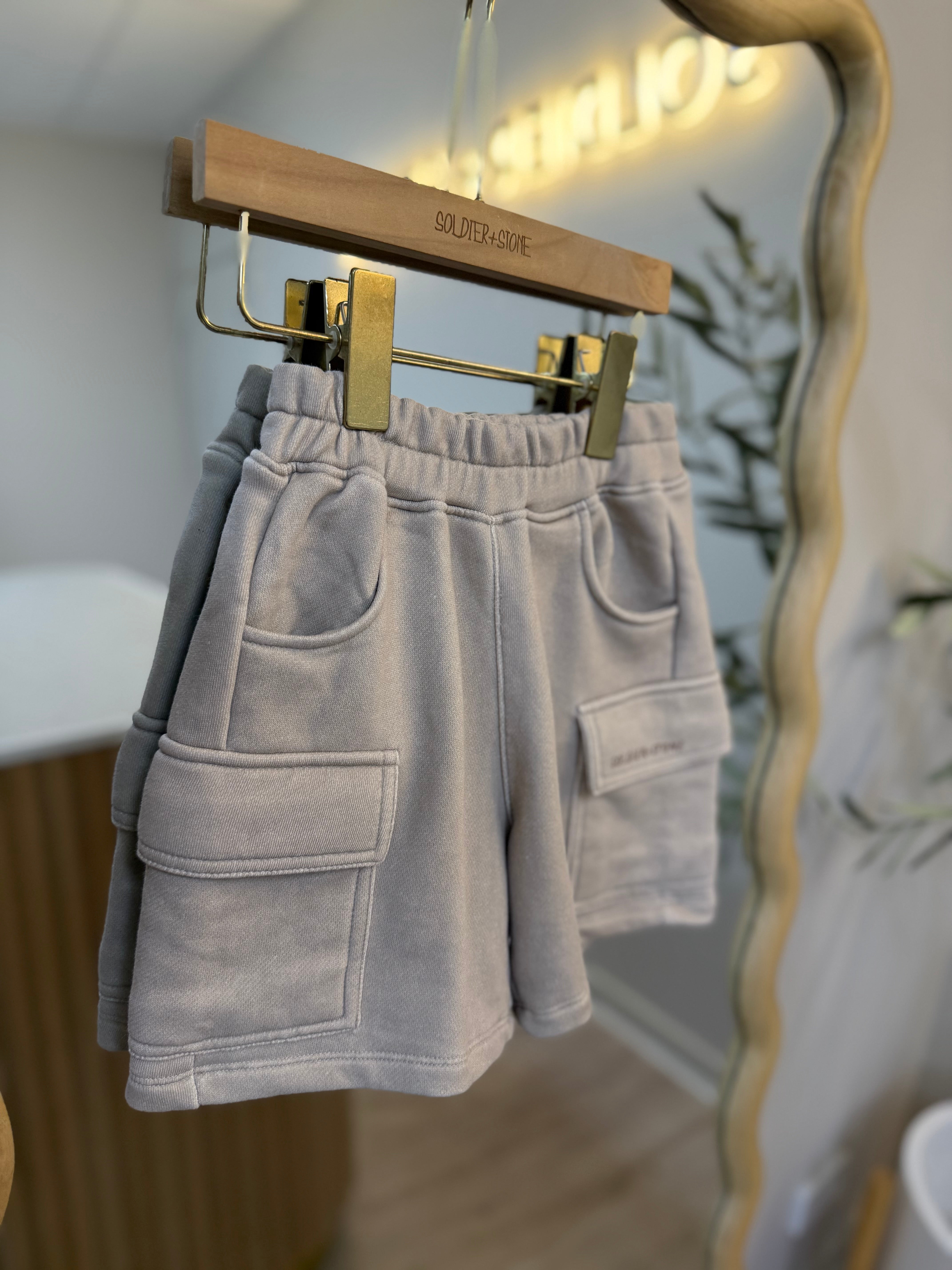 Signature Cargo Shorts : Stone
