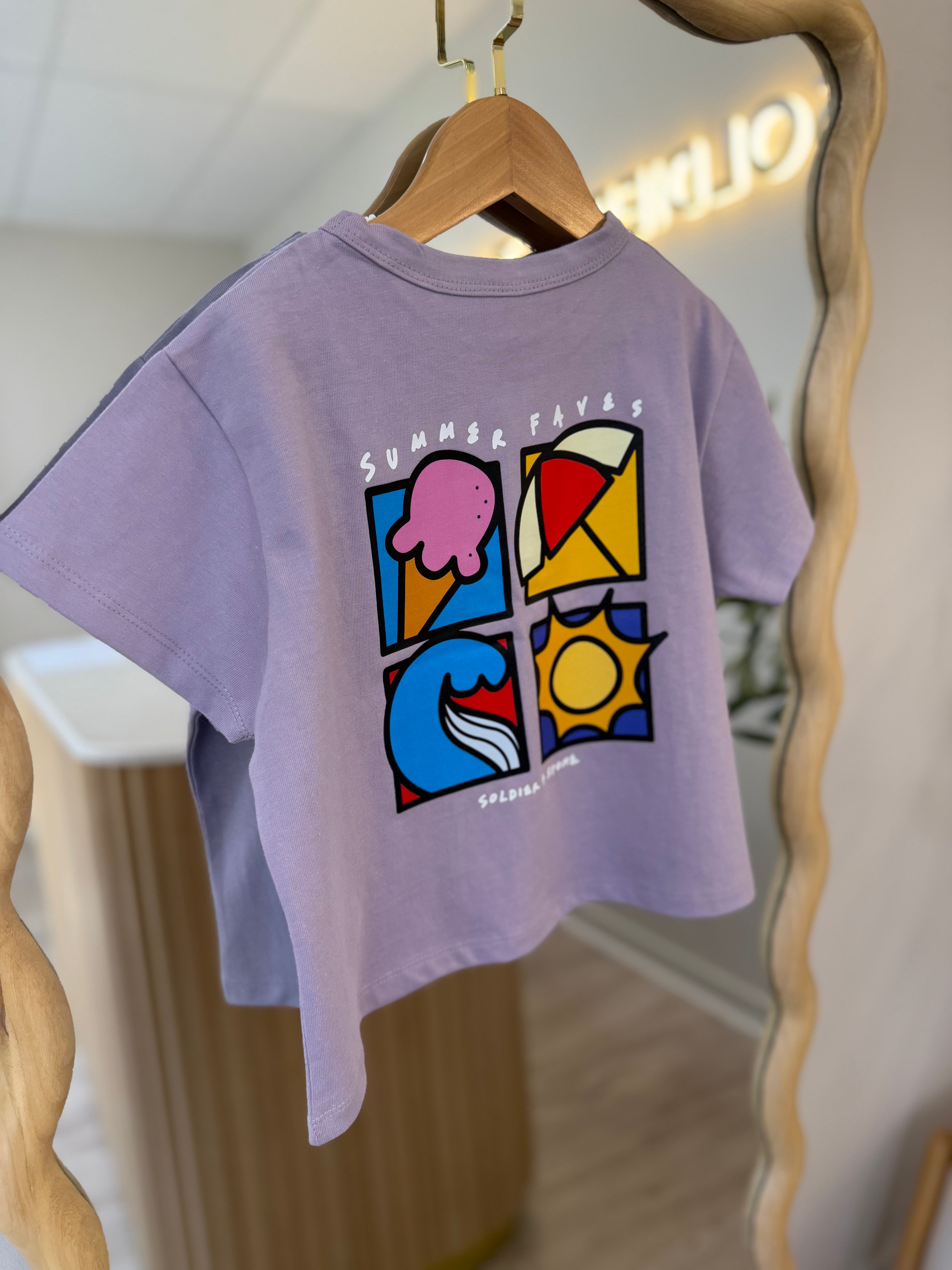 Summer Faves Tee- Purple