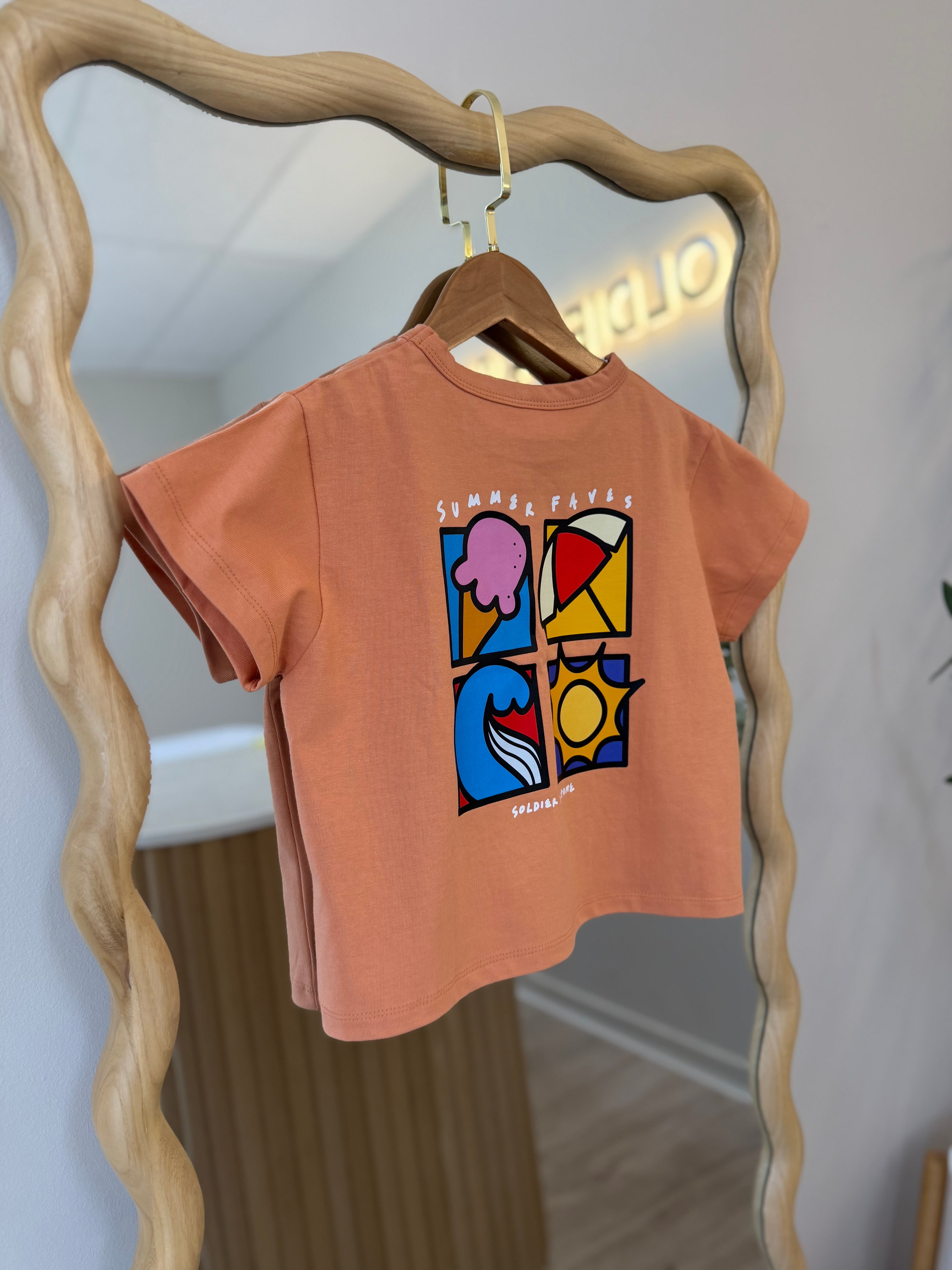 Summer Faves Tee- Orange