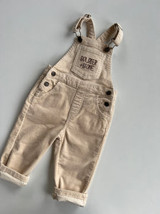 Corduroy Overalls: Oat