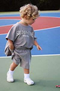 Basketball Tee: Brown