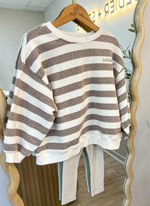 Striped Jumper: Brown