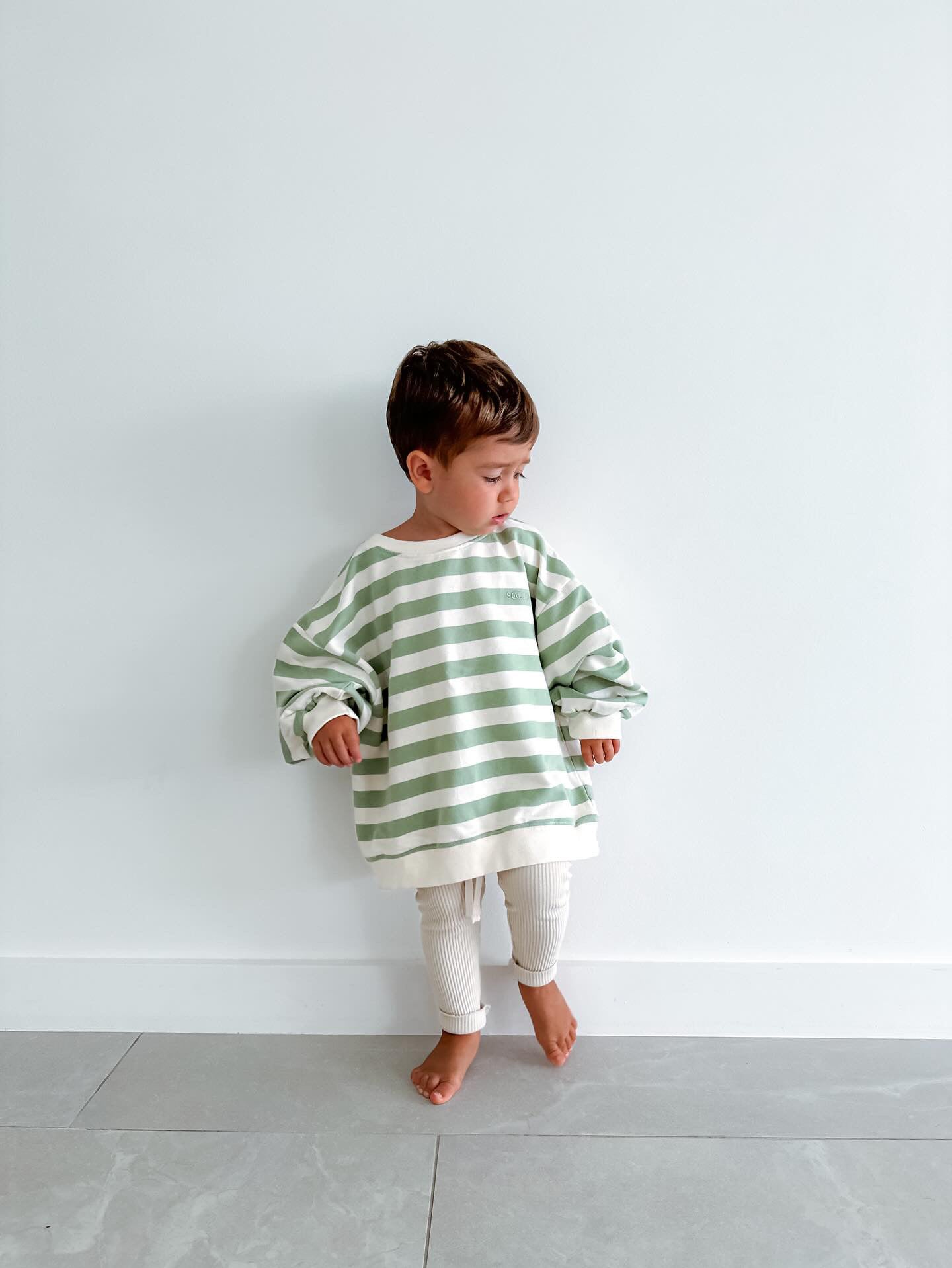 Striped Jumper: Mint