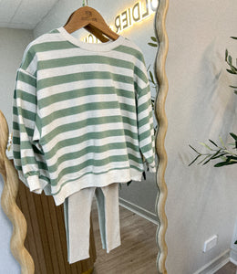 Striped Jumper: Mint