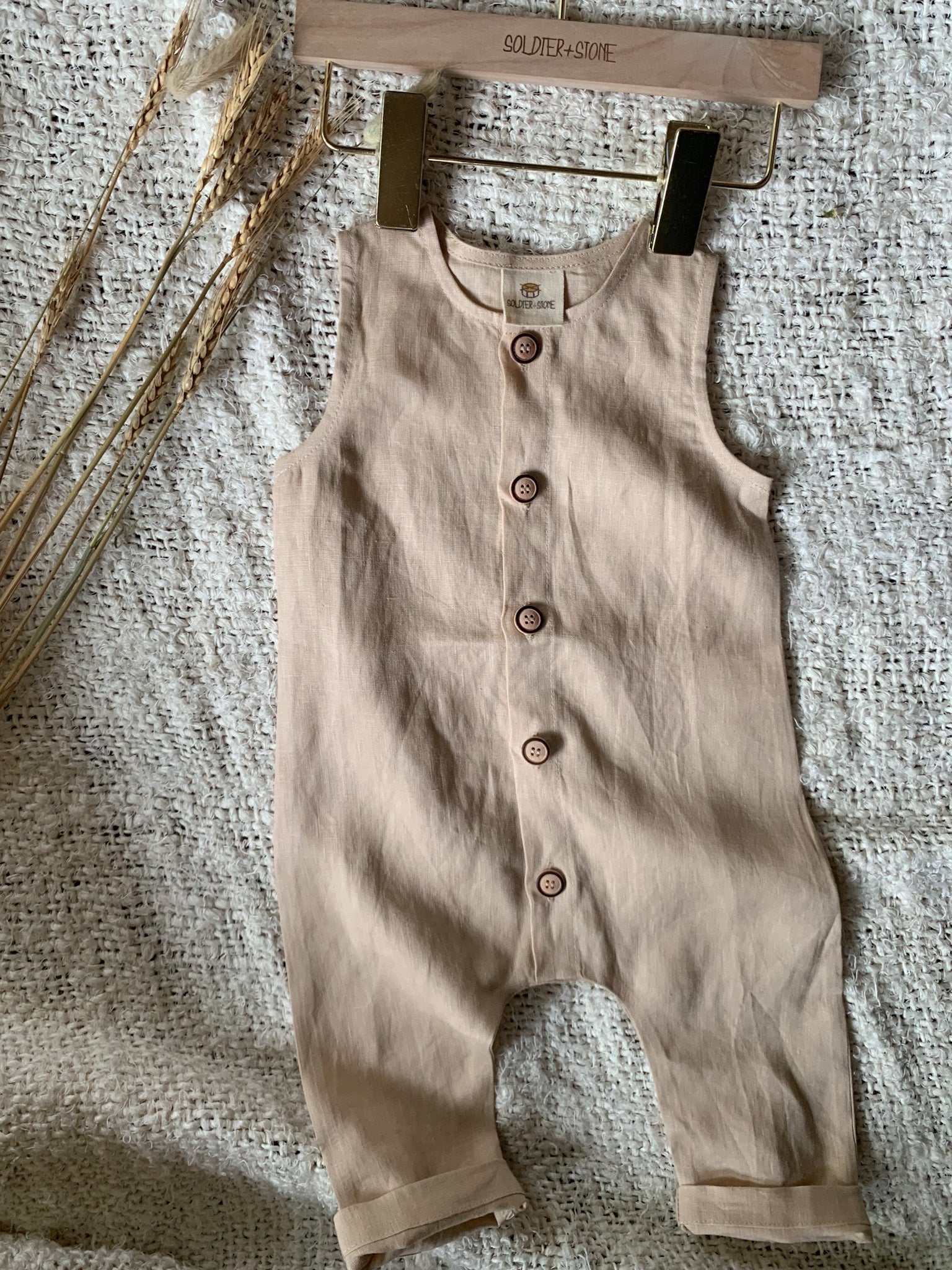 Sand Dune Overalls: Driftwood